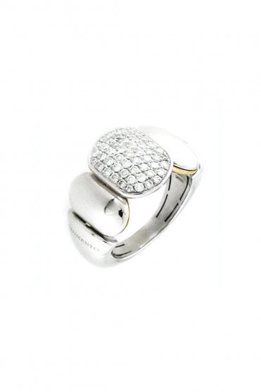 18ct Interchangeable Yellow & White Gold Ring 1A04718B12140