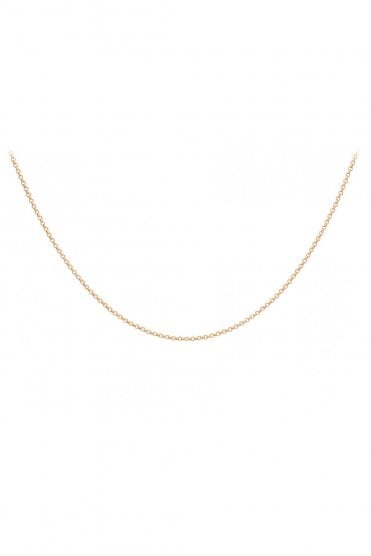  18ct Rose Gold Belcher Chain Chain Length 16 Inches