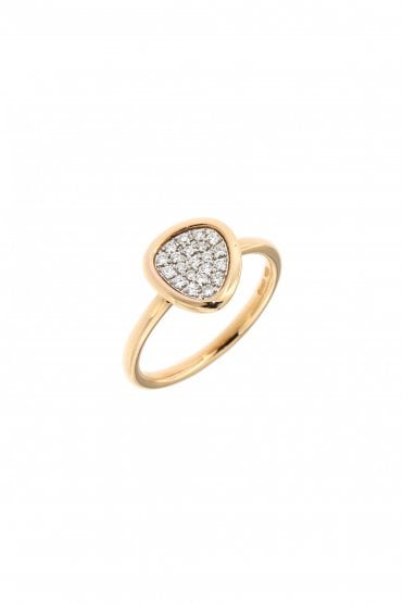 18ct Rose Gold Diamond Ring