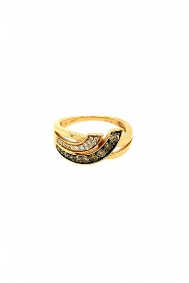 18ct Rose Gold Fancy Diamond Ring
