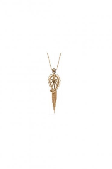18ct Rose Gold Paisley Pendant Spiritual Henna Collection