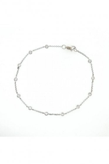 18ct White Gold and Diamond Bracelet