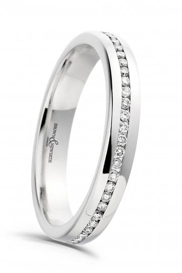 18ct White Gold and Diamond Full Eternity Ring  ET508