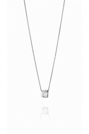 18ct White Gold and Diamond Rondel Pendant 3517105