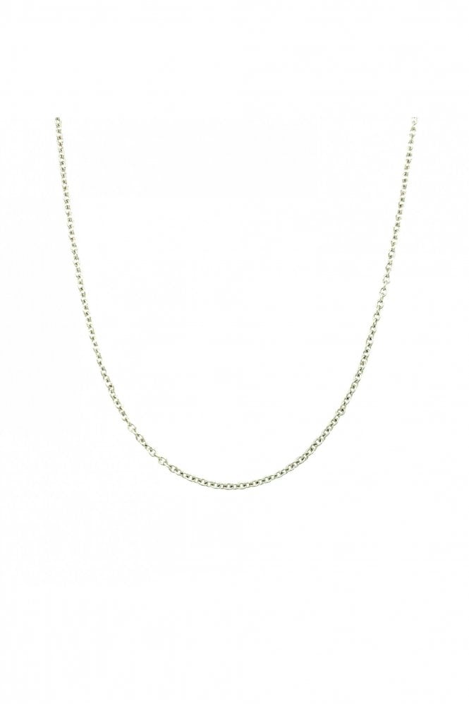 18ct White Gold Belcher Chain 16 Inches