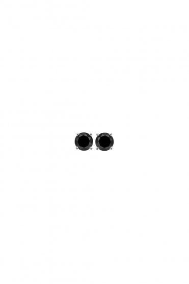 18ct White Gold Black Diamond Stud Earrings Diamond Weight 0.21ct
