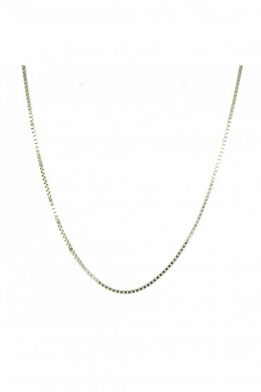 18ct White Gold Chain 18 Inches