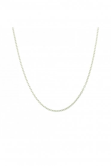 18ct White Gold Chain Chain Length 16 Inches