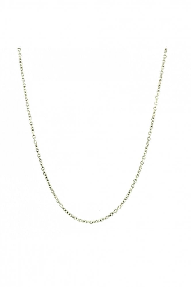 18ct White Gold Chain Chain Length 20 Inches