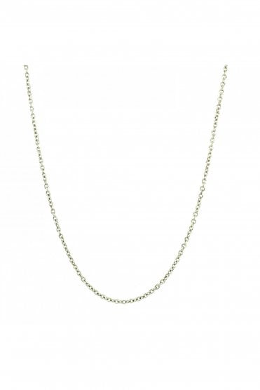 18ct White Gold Chain Chain Length 20 Inches
