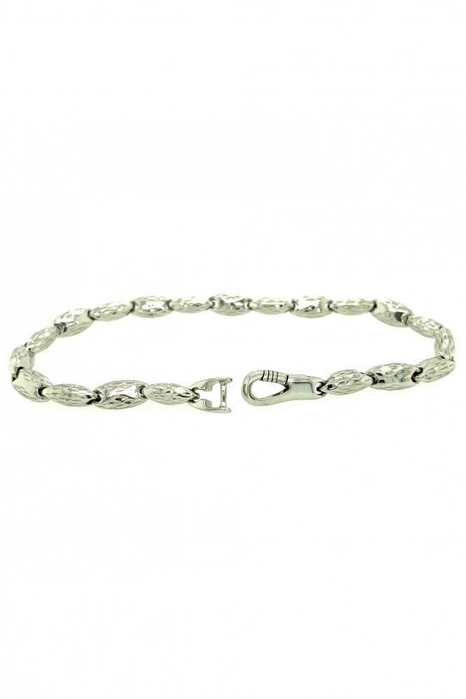 18ct White Gold Chiampesan Bracelet Chain Length 20cm