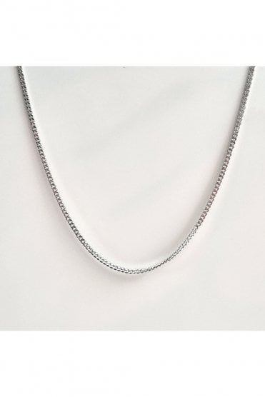 18ct White Gold Curb Chain Chain Length 18 Inches