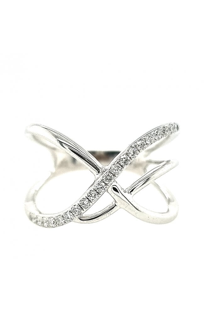 18ct White Gold Diamond Ring 18ct White Gold Claw Set