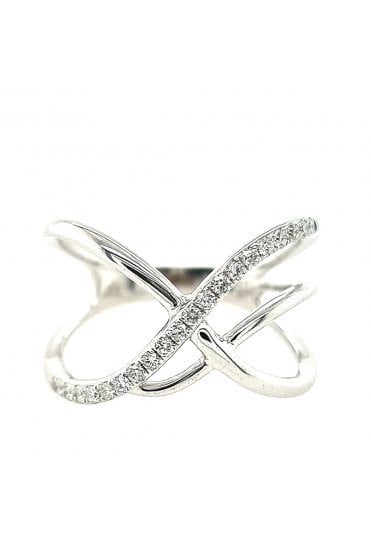 18ct White Gold Diamond Ring 18ct White Gold Claw Set