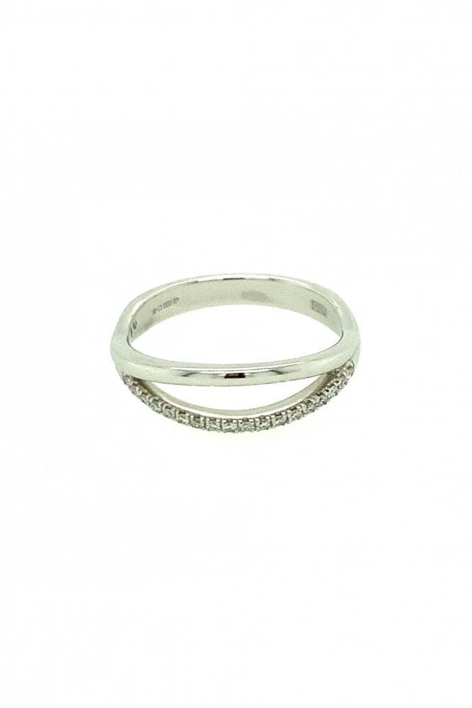 18ct White Gold Diamond Ring Claw Set Round Brilliant