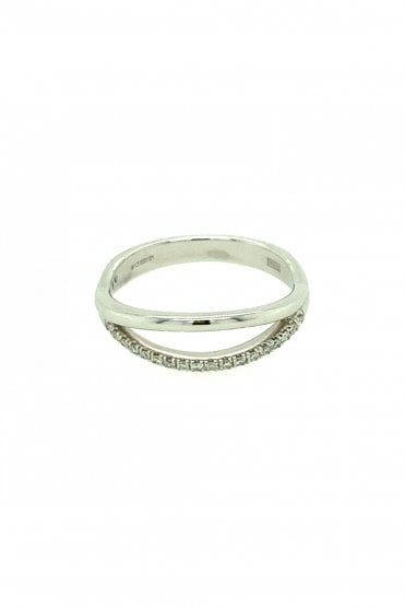 18ct White Gold Diamond Ring Claw Set Round Brilliant