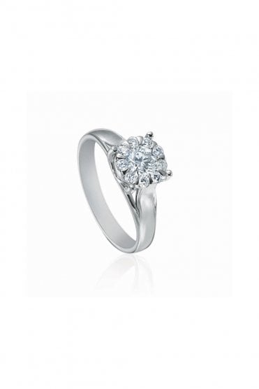 18ct White Gold Diamond Ring Diamond Total Weight 0.18ct