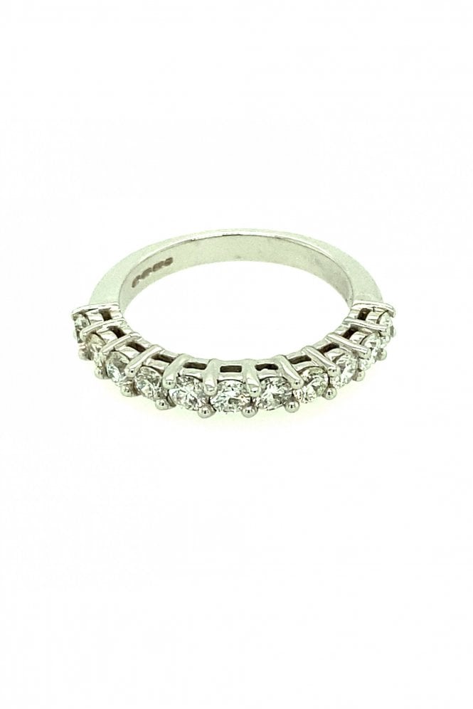 18ct White Gold Diamond Ring Round Brilliant 1.15ct
