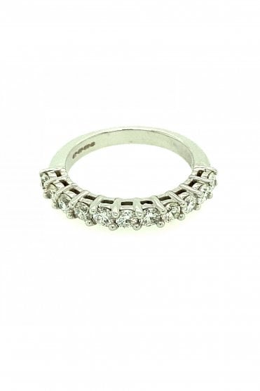 18ct White Gold Diamond Ring Round Brilliant 1.15ct