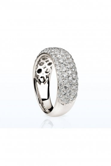 18ct White Gold Diamond Ring Round Brilliant 1.69ct
