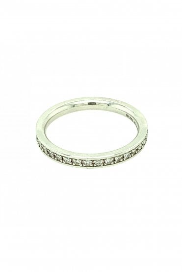 18ct White Gold Full Eternity Ring 0.31ct Round Brilliant Cut Diamonds