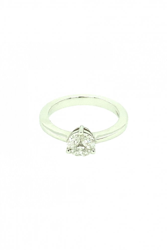 18ct White Gold Multi Diamond Ring Diamond Weight 0.50ct
