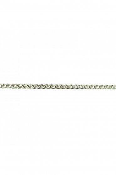 18ct White Gold Spiga Chain Chain Length 16 Inches