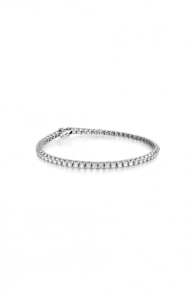 18ct White Gold Tennis Bracelet