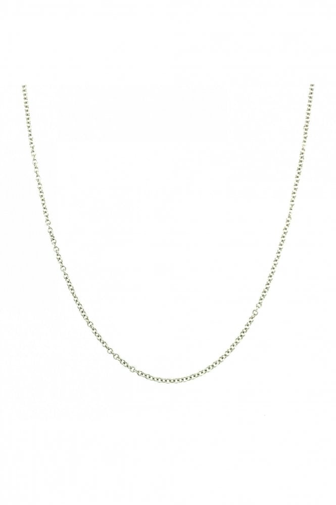 18ct White Gold Trace Chain Chain Length 18 Inches
