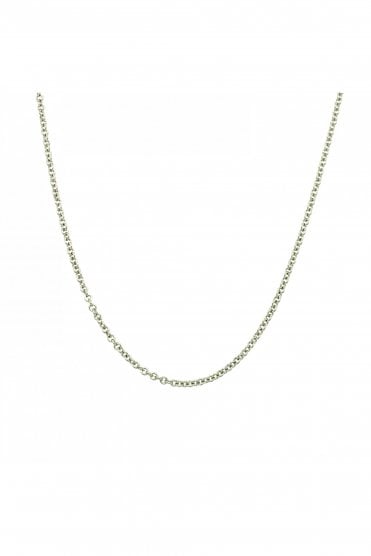 18ct White Gold Trace Chain Chain Length 20 Inches