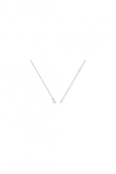 18ct White Gold Trace Chain  Length 18