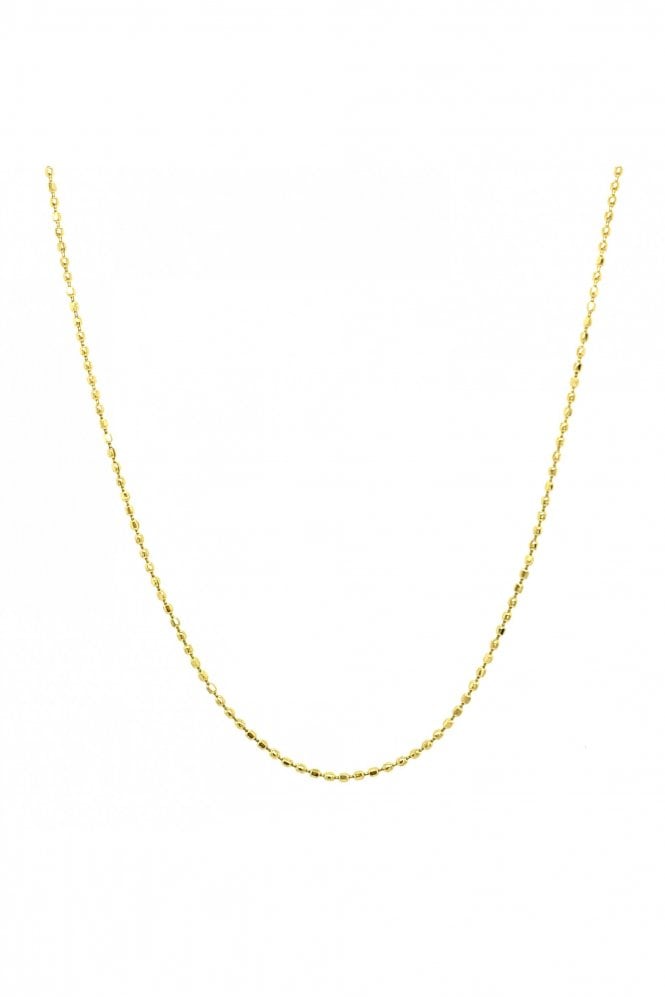 18ct Yellow Gold Ball Chain Chain Length 16 Inches