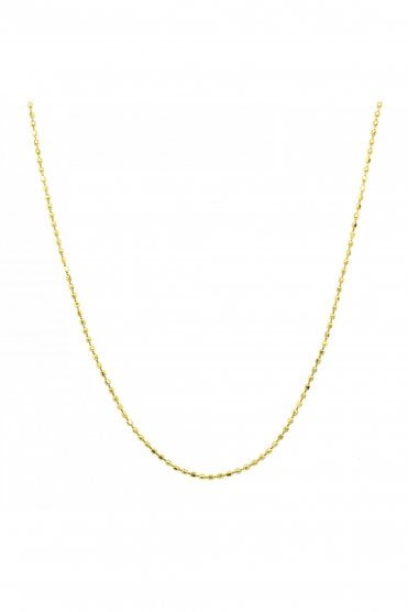 18ct Yellow Gold Ball Chain Chain Length 16 Inches