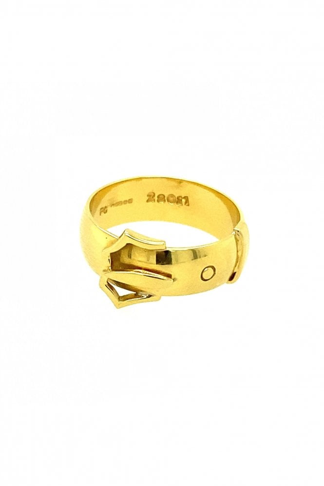 18ct Yellow Gold Buckle Ring