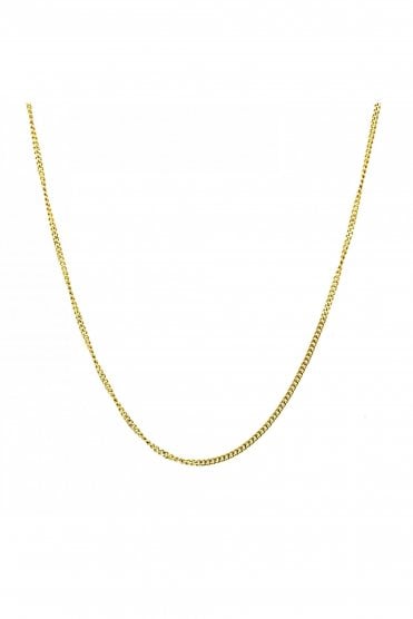 18ct Yellow Gold Curb Chain  Chain Length 16 Inches