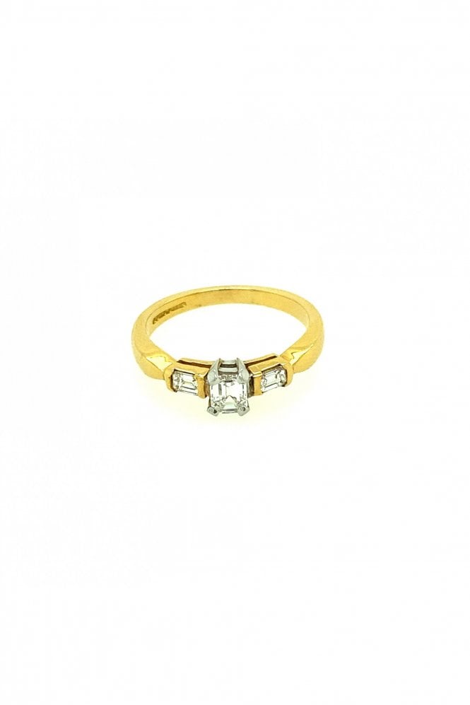 18ct Yellow Gold Diamond Ring Center Diamond Weight 0.20ct