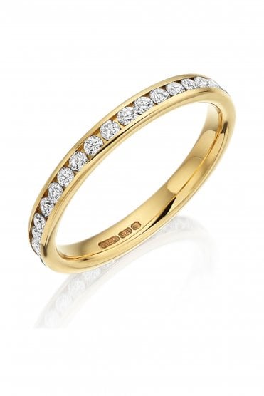 18ct Yellow Gold Diamond Ring Full Eternity