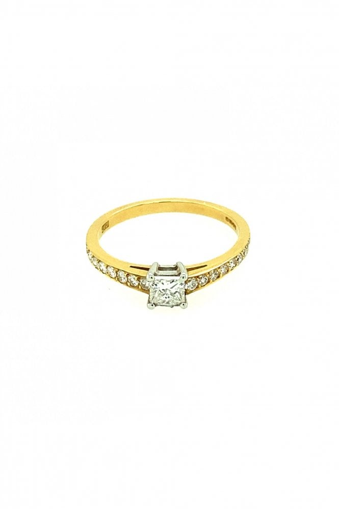 18ct Yellow Gold Diamond Ring Total Diamond Weight 0.32ct