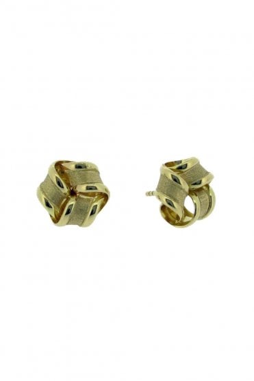18ct Yellow Gold Knot Earrings