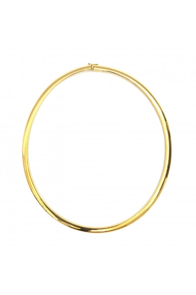 18ct Yellow Gold Omega Collar Polished Finish