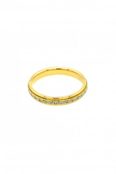 18ct Yellow Gold & Palladium Ring BN3924