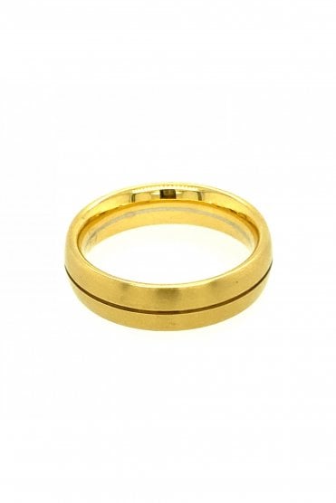 18ct Yellow Gold & Platinum Wedding Ring 273779-491410