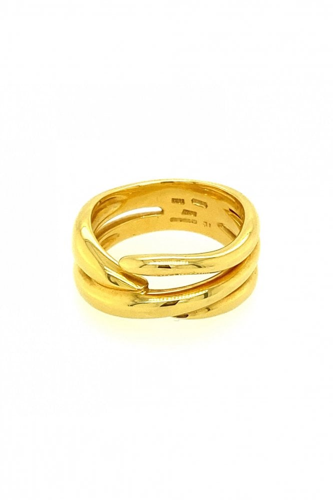 18ct Yellow Gold Wave Ring