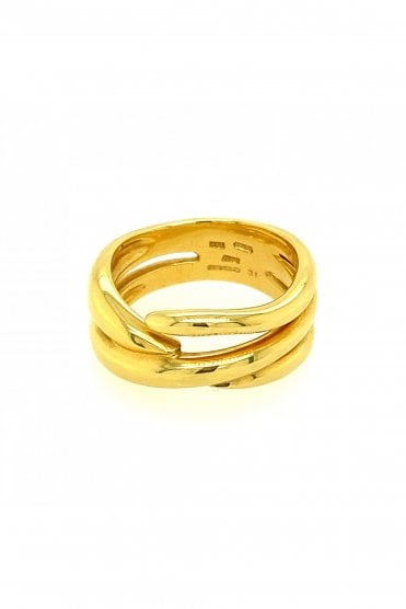 18ct Yellow Gold Wave Ring