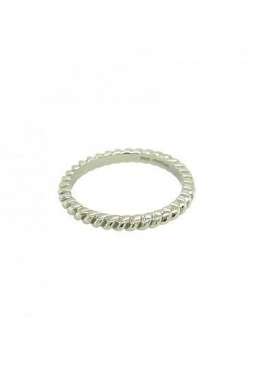 2mm Platinum Rope Band Ring