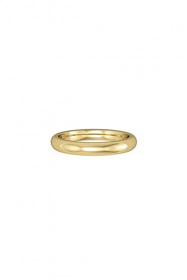 3mm Heavy Court Band 18ct Yellow Gold