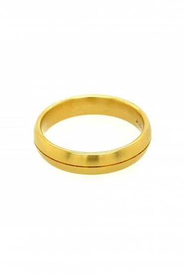 5mm Plain Wedding Band in 18ct Yellow Gold 273419-03080