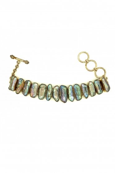 925 Sterling Silver &  Fresh Water Pearl Bracelet Length 21cm