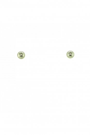 9ct White Gold 4mm Ball Stud Earrings