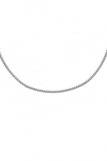 9ct White Gold Diamond Cut Curb Chain Chain Length 20 Inches